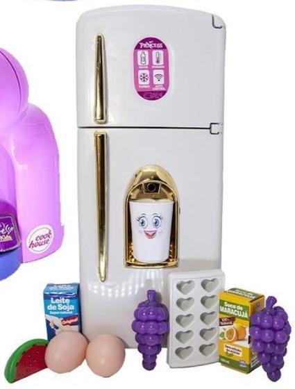 Imagem de Kit Cozinha Infantil Princesa Cafeteria Rosa Menina 34Pç