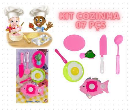 Imagem de Kit Cozinha Meninas com Acessórios Fogão, Panela, Talheres...