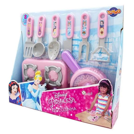 Imagem de Kit Cozinha Panelinha e Acessórios Princesas Toyng