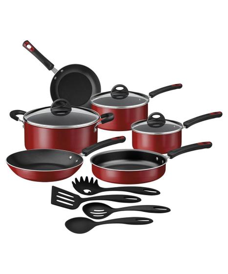 Imagem de Kit Cozinha Tramontina Everyday Vermelho 10 Peças