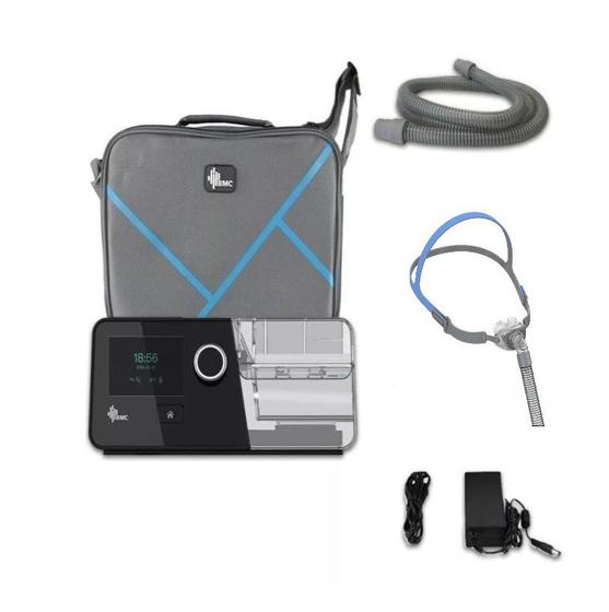 Imagem de Kit CPAP Auto G3 A20 com Umidificador e Máscara Nasal P2 Pillow Interface - Tamanhos P, M e G