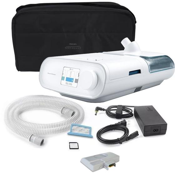 Imagem de Kit CPAP automático DreamStation com Umidificador + Modem - Philips Respironics