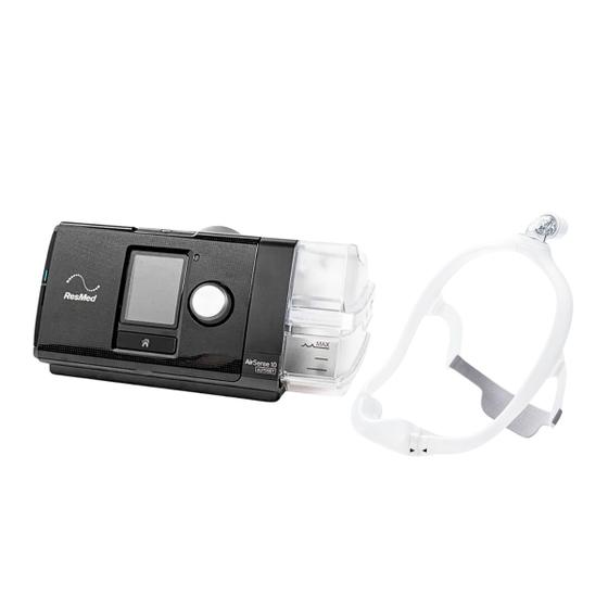 Imagem de Kit cpap s10 airsense autoset + mascara nasal dreamwear p/m/g - philips respironics