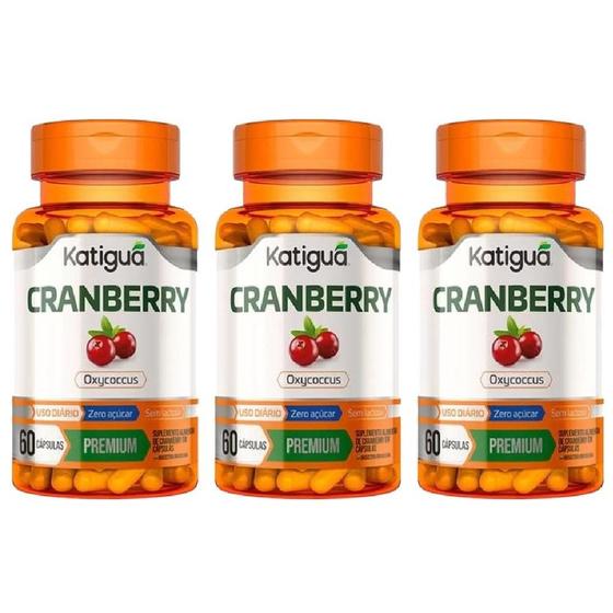 Imagem de Kit Cranberry Com 3 Potes De 60 Cápsulas Cada