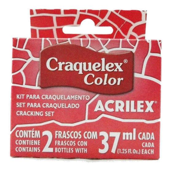 Imagem de Kit Craquelex Verniz Vermelho