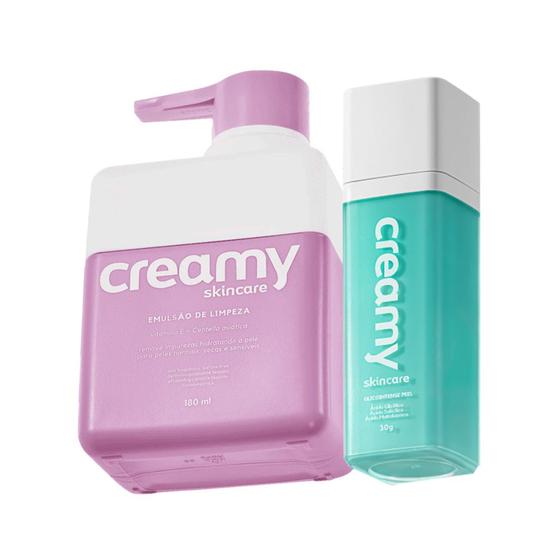 Imagem de Kit Creamy Skincare Glicointense Peel e - Emulsão de Limpeza (2 produtos)
