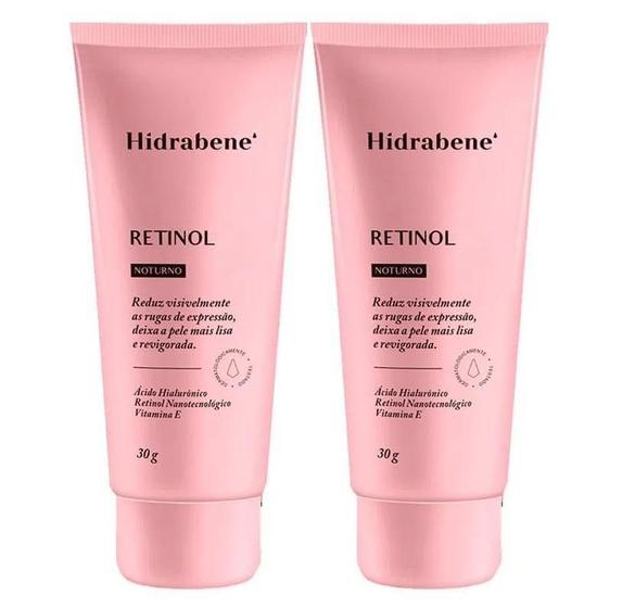 Imagem de Kit Creme Anti-Idade Hidrabene Retinol Noturno 30G 2