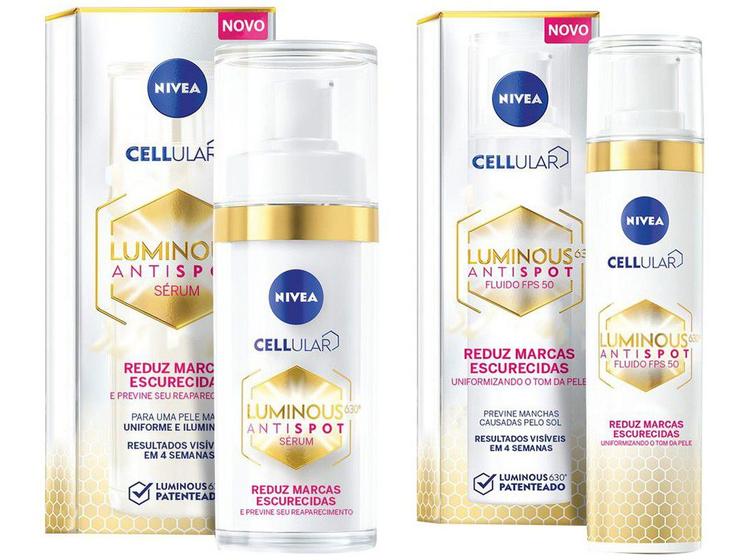 Kit Creme Clareador Facial Nivea Cellular Menor preço em Kit Creme Clareador Facial Nivea Cellular