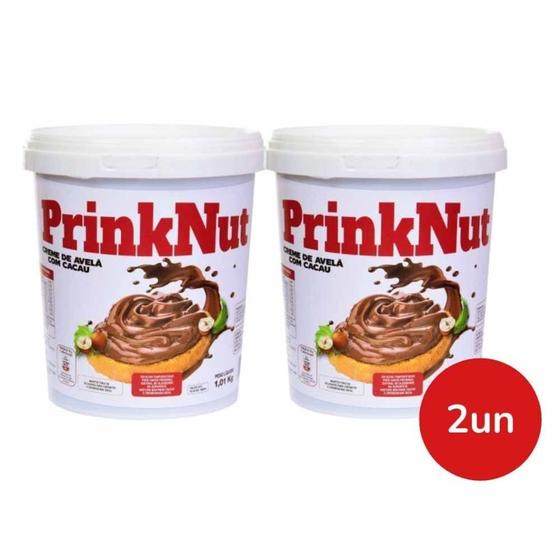 Imagem de Kit Creme De Avelã Com Cacau 2kg Prinknut