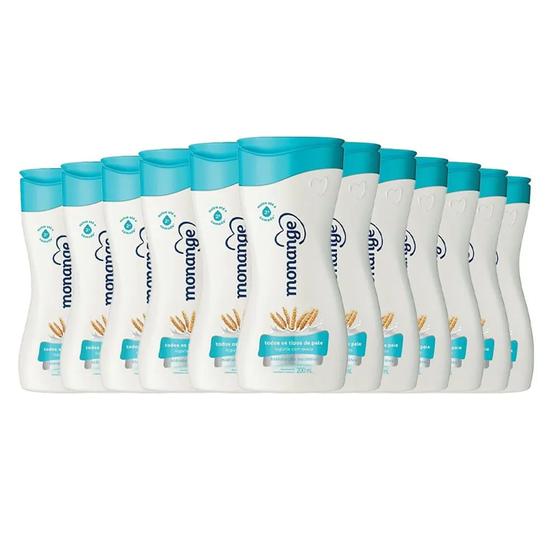 Imagem de kit Creme Hidratante Corporal Monange Iogurte Com Aveia 200ml - 12 Unidades