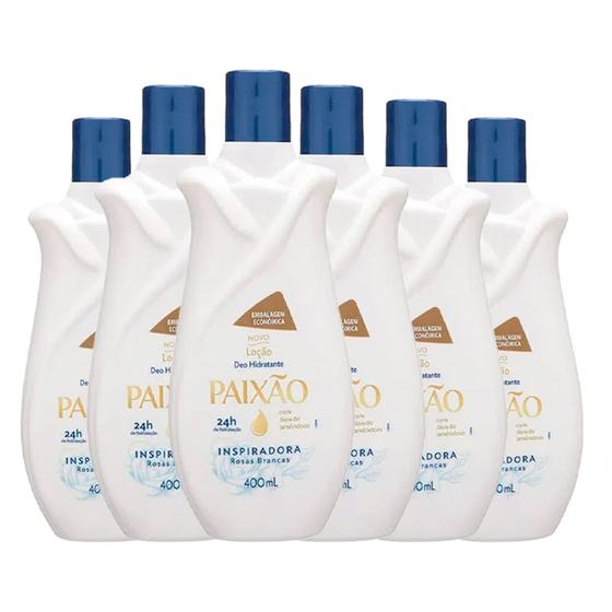 Imagem de Kit Creme Hidratante Corporal Paixão Inspiradora 400ml - 6 Unidades