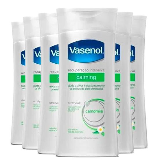 Kit Creme Hidratante Corporal Vasenol Recuperação Intensiva Calming 200ml 6 Unidades Menor preço em Kit Creme Hidratante Corporal Vasenol Recuperação Intensiva Calming 200ml 6 Unidades