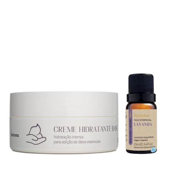 Imagem de Kit Creme Hidratante e Óleo Essencial Lavanda - Regeneração da Pele