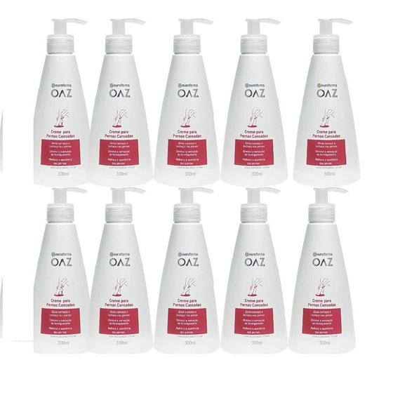 Imagem de Kit Creme Para Pernas Cansadas OAZ Com 10 Unidades De 300ml Cada