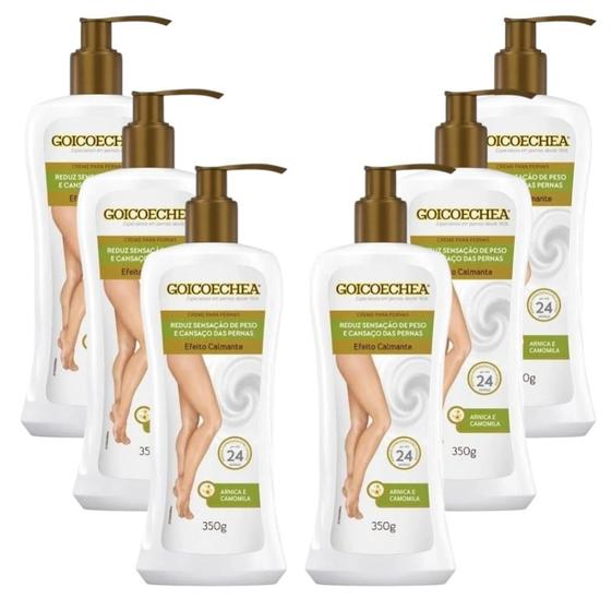 Imagem de Kit Creme Para Pernas Goicoechea Arnica E Camomila Com 6 Unidades De 350g Cada