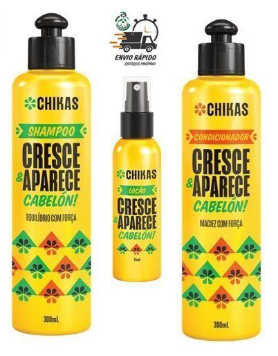 Imagem de Kit Cresce & Aparece Shampoo Cond. 300ml + Loção 55ml Chikas