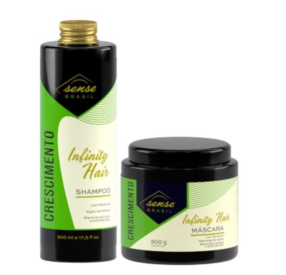 Kit Crescimento Infinity Hair Sense Brasil Shampoo e Máscara - Kit de  Tratamento para Cabelos - Magazine Luiza