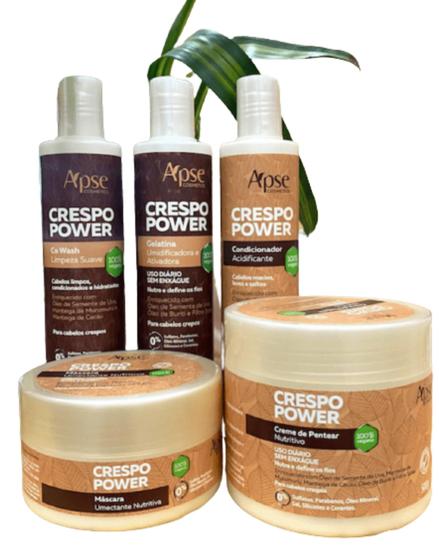 Imagem de Kit Crespo Power 100% Vegano Apice - 5 Produtos