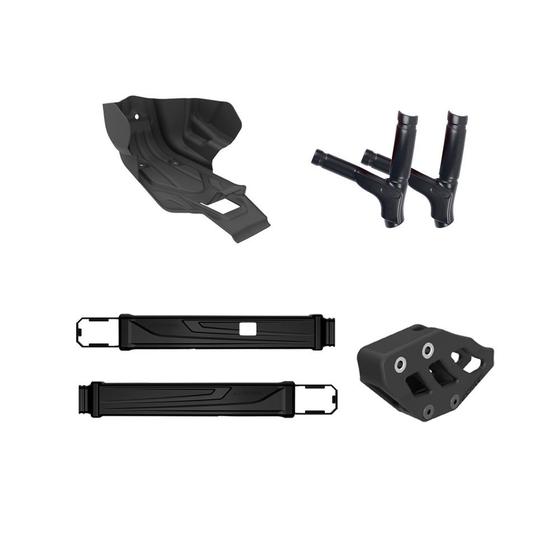 Imagem de Kit Crf 230 Prot Quadro/ Motor/ Balança + Guia Corrente Pret