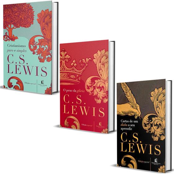 Imagem de Kit Cristianismo Puro e Simples + O Peso da Glória + Cartas de um Diabo a seu Aprendiz - C.S. Lewis