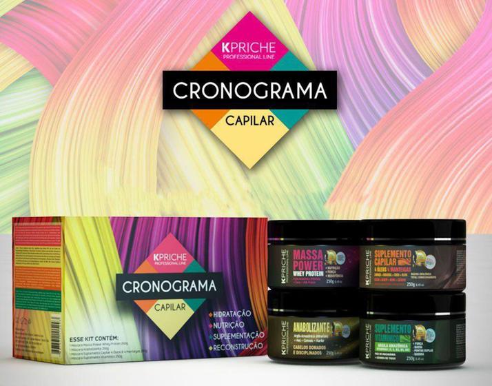 Kit Cronograma Capilar G Kpriche Kpriche Professional Line Kit De Tratamento Para Cabelos