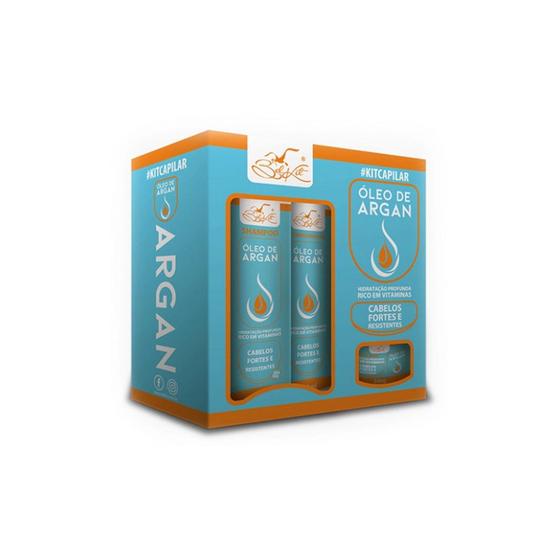 Imagem de Kit Cronograma Capilar Óleo de Argan (4 Itens) - Cuidados Intensivos para seus Cabelos