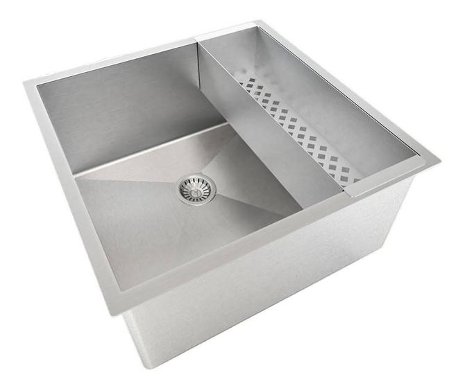 Imagem de Kit Cuba 40x40 Aço Inox /Escorredor 42,5cm Tehnox