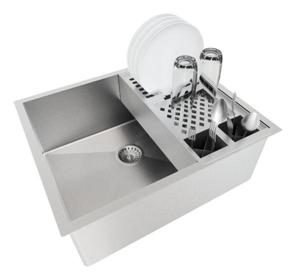 Imagem de Kit Cuba 50x40 Escorredor Calha  Inox