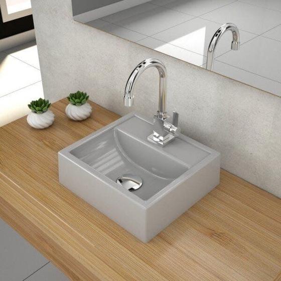 Imagem de Kit Cuba Q32 com Torneira Luxo 1195 e Válvula Click 1 Pol. 1/2
