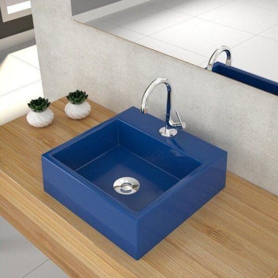 Imagem de Kit Cuba Q355 Válvula Click 1 Polegada B Sifão PVC Flexível Compace