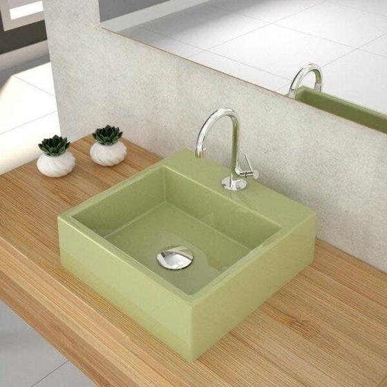 Imagem de Kit Cuba Q355 Válvula Click 1 Polegada G Sifão Cromado Flexível Compace