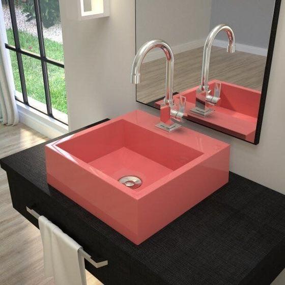 Imagem de Kit Cuba Q395 com Torneira Luxo 1195 e Válvula Click 1 Polegada B Compace