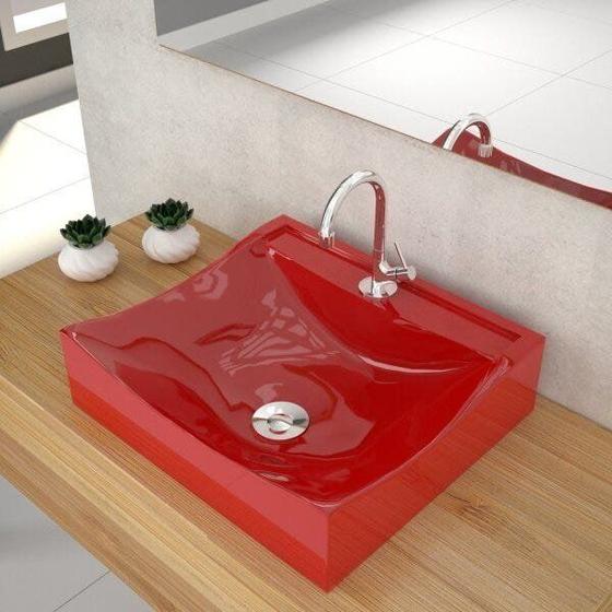 Imagem de Kit Cuba Q440 com Torneira 1198 Metal e Válvula Click 1"B e Sifão PVC e Flexível Compace