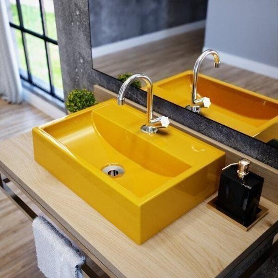 Imagem de Kit Cuba Q45 com Torneira C50 e Válvula 1 Pol. ABS e Sifão PVC e Flexível Compace