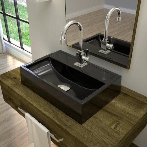 Imagem de Kit Cuba Q45 com Torneira Luxo 1195 e Válvula Click 1 Pol. 1/2 Compace