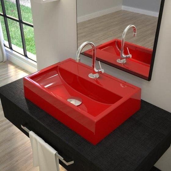 Imagem de Kit Cuba Q45 com Válvula Click 1.1/2" e Sifão Cromado e Flexível Compace