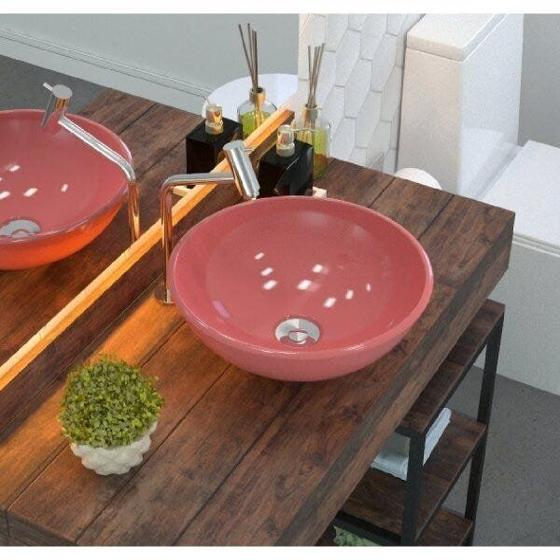Imagem de Kit Cuba R35 com Válvula Click 1 Polegada B e Sifão Cromado e Flexível Compace