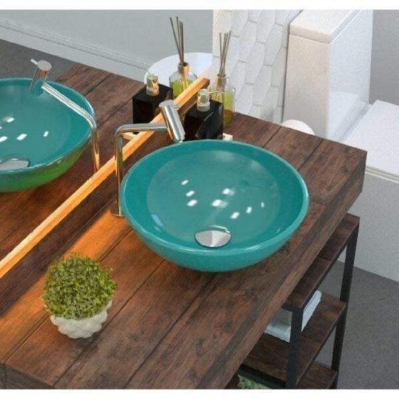 Imagem de Kit Cuba R35 com Válvula Click 1 Polegada e meia e Sifão Cromado e Flexível Compace
