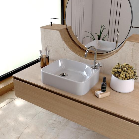 Imagem de Kit Cuba Ro36 Cross com Torneira C50 e Válvula Abs com Sifão e Flexível