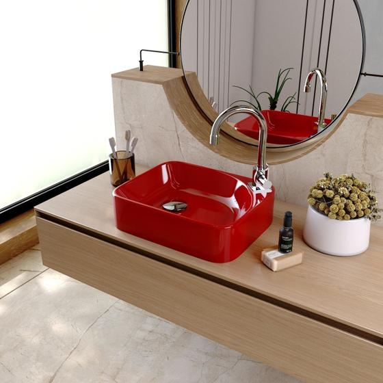 Imagem de Kit Cuba Ro36 Cross com Torneira Luxo e Válvula Click com Sifão e Flexível