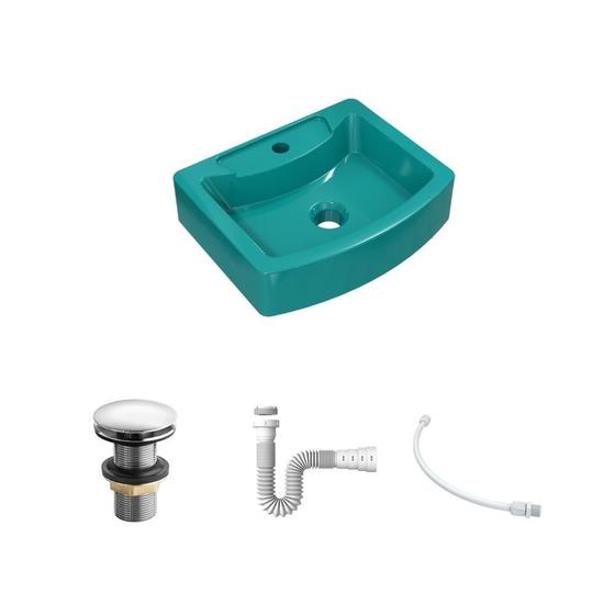 Imagem de Kit Cuba RT41 C/Válvula Click 1 1/2'' (04cm) + Sifão Pvc + Flexível