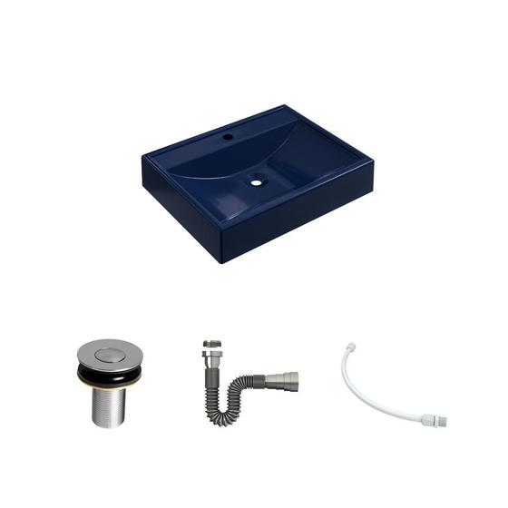 Imagem de Kit Cuba RT49 C/Válvula Click 1''B (2,6cm) + Sifão Cromado + Flexível