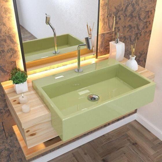 Imagem de Kit Cuba XRT55 com Torneira Pratika 1060 e Válvula 1" com Sifão Cromado e Flexível Compace