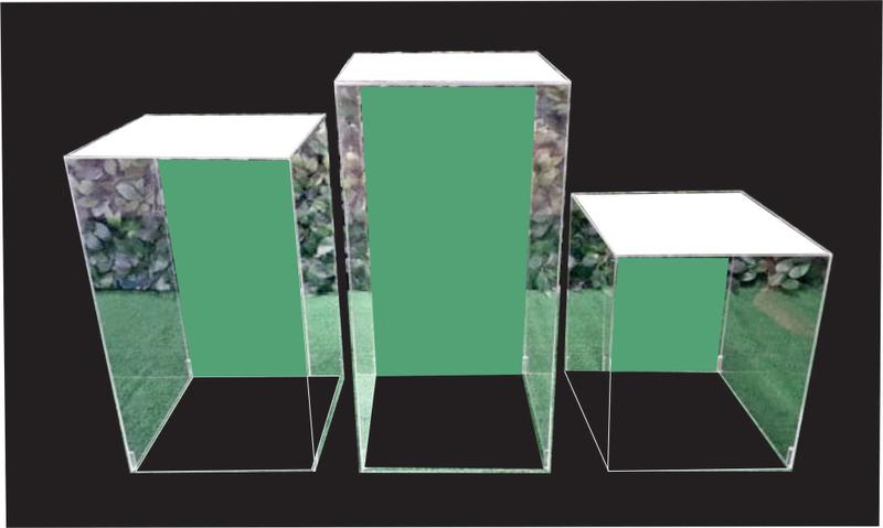 Imagem de Kit cubos de acrílicos transparente