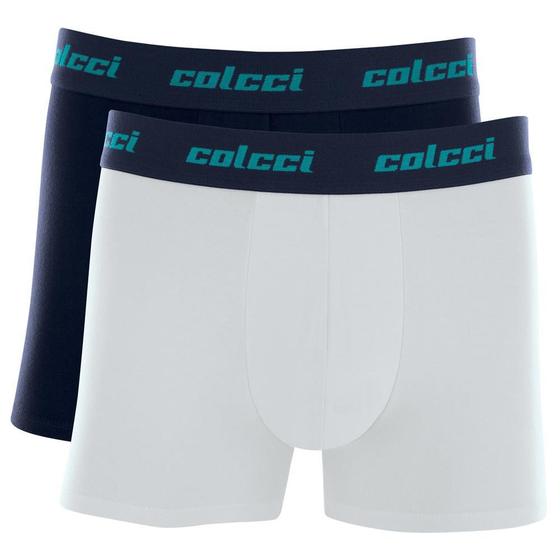 Imagem de Kit Cueca Boxer Colcci 2 Peças Masculina Algodão com Elástico