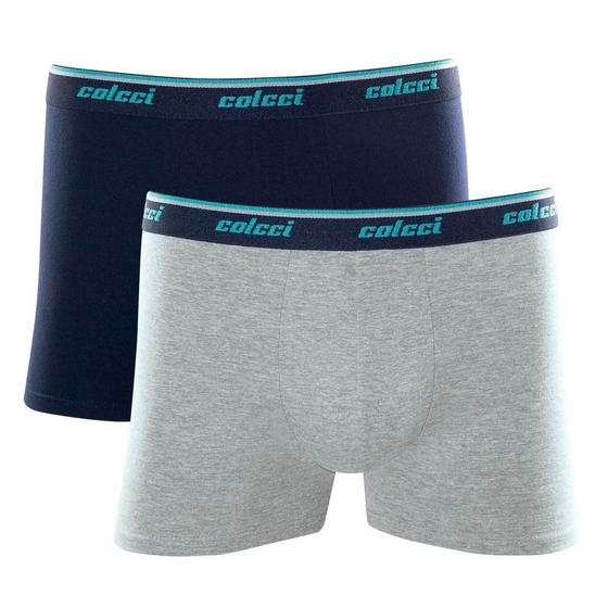 Imagem de Kit Cueca Boxer Colcci 2 Peças Masculina Algodão com Elástico