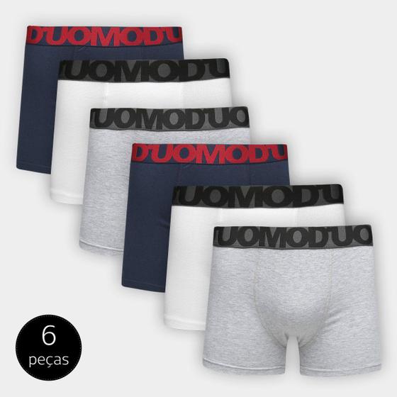 Imagem de Kit Cueca Boxer Duomo 6 Peças