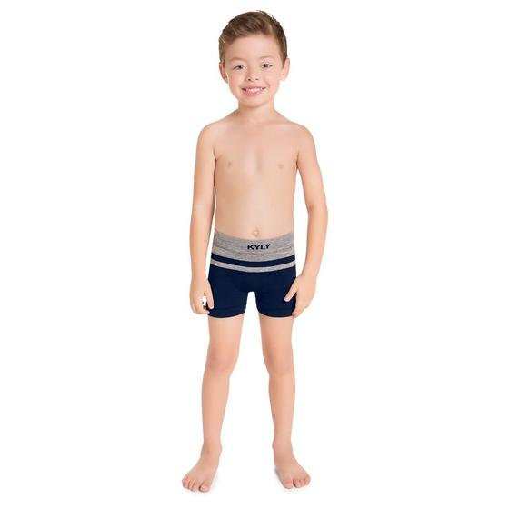 Kit Cueca Boxer Infantil Kyly Menor preço em Kit Cueca Boxer Infantil Kyly