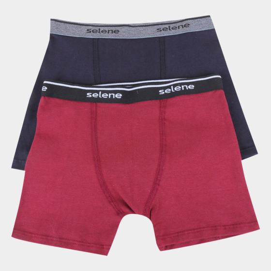 Imagem de Kit Cueca Boxer Infantil Selene Cotton 2 Peças