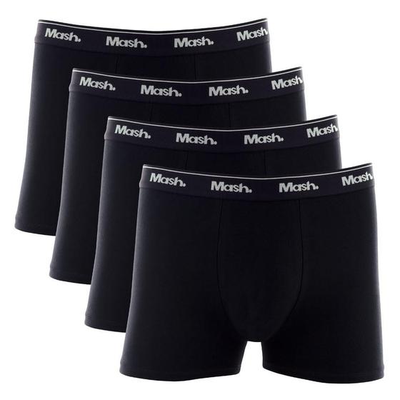 Imagem de Kit Cueca Boxer Mash 4 Peças Masculina Algodão Elástico